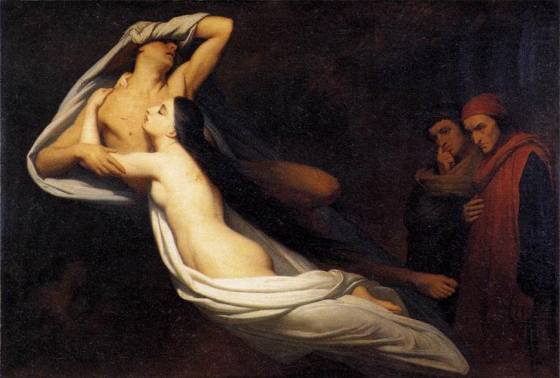 Shades of Francesca de Rimini and Paolo in the Underworld, Ary Scheffer